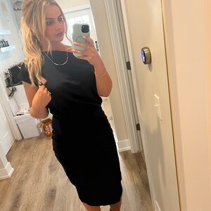 Amazon Women's Classic Navy Midi Dress